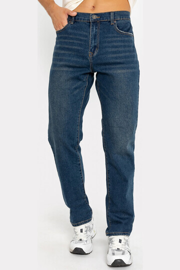 Брюки джинсовые мужские в темно-синем цв
