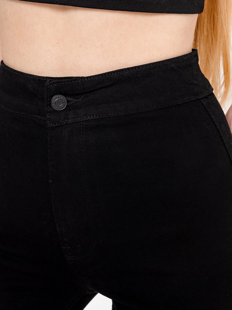 фото Брюки женские джинсовые черные mark formelle