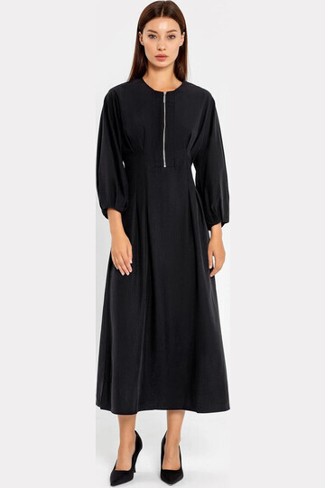 Платье женское из вискозы в черном оттен