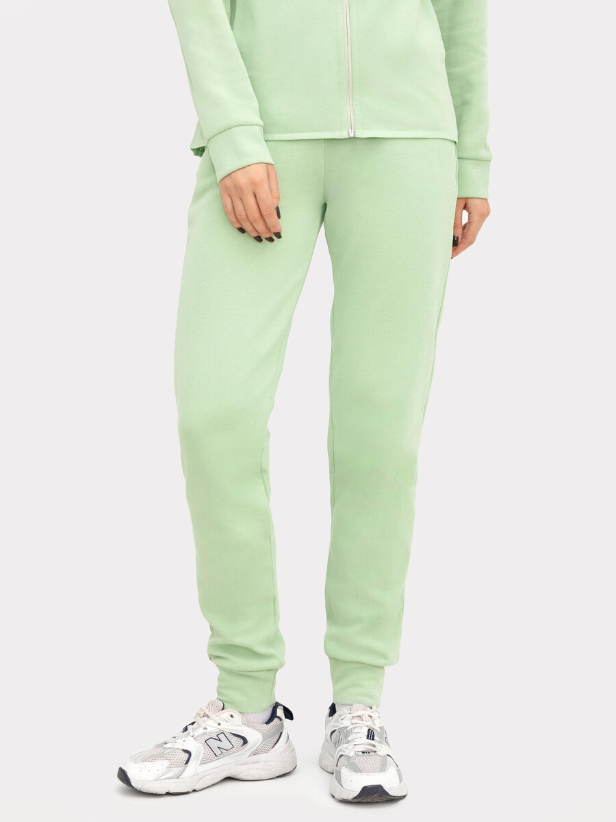 Брюки женские в зеленом оттенке свободные теплые брюки джоггеры в оттенке
