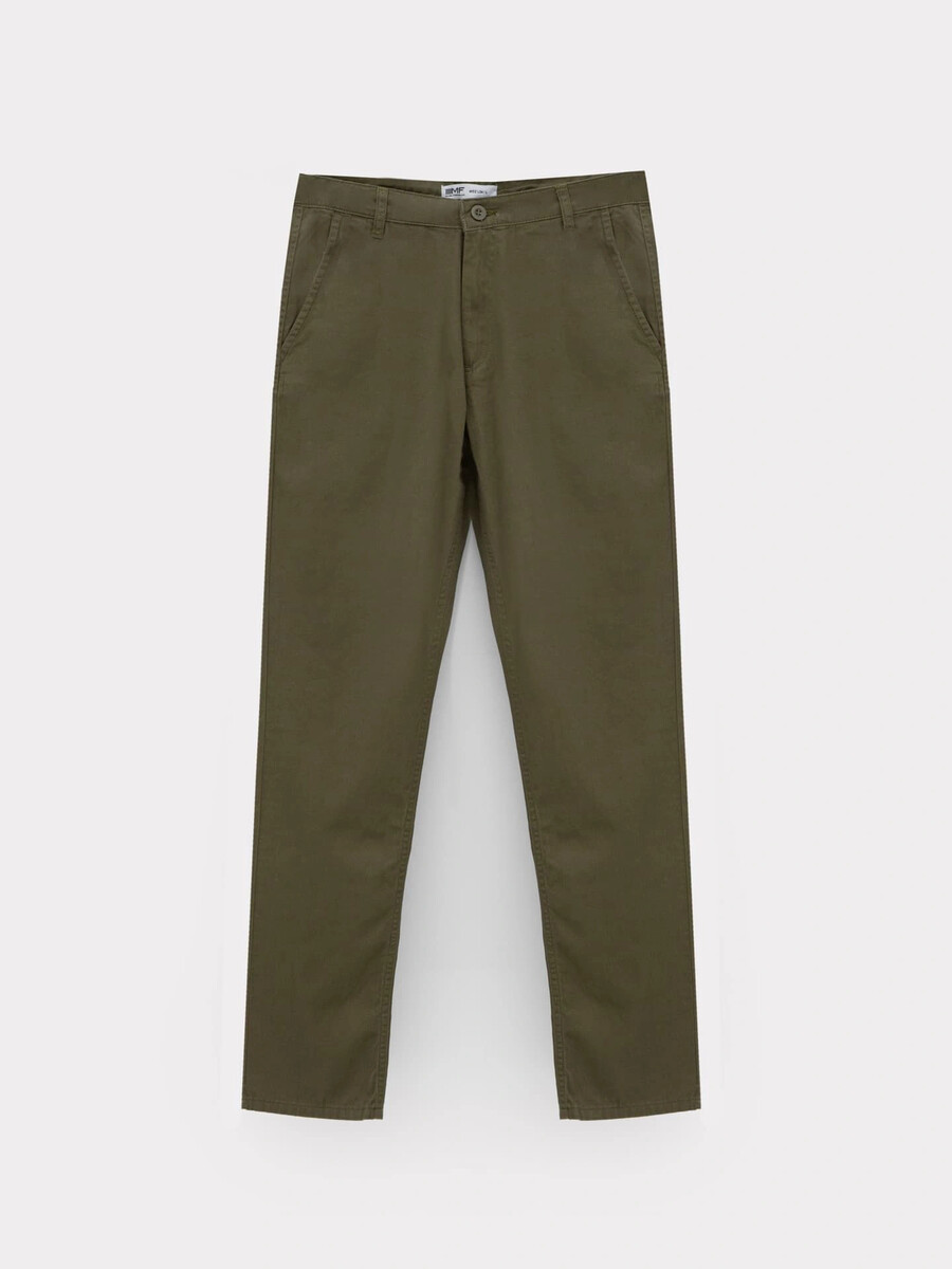 Мужские брюки джинсовые в зеленом оттенке Mark Formelle, цвет хаки 07624103 - фото 5
