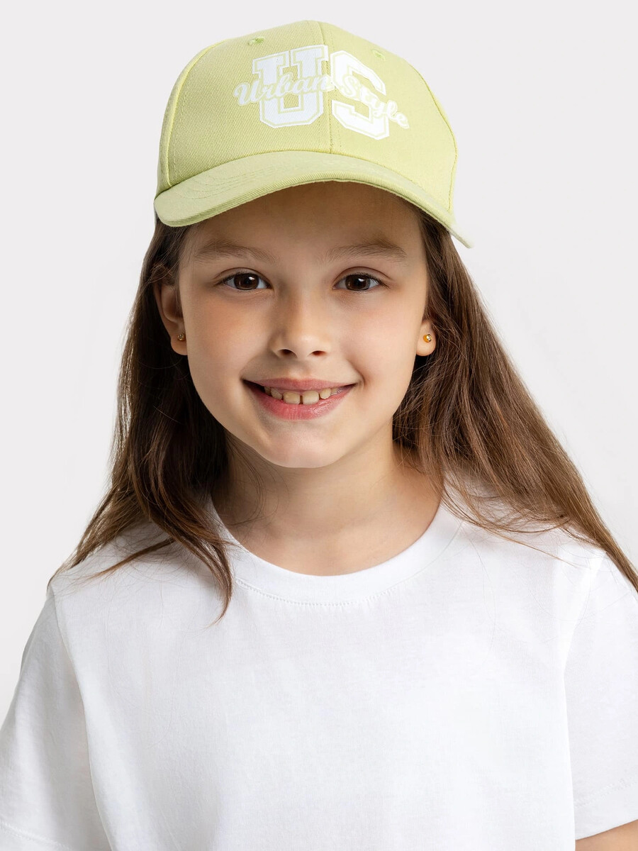 фото Бейсболка детская для девочек зеленая с печатью mark formelle