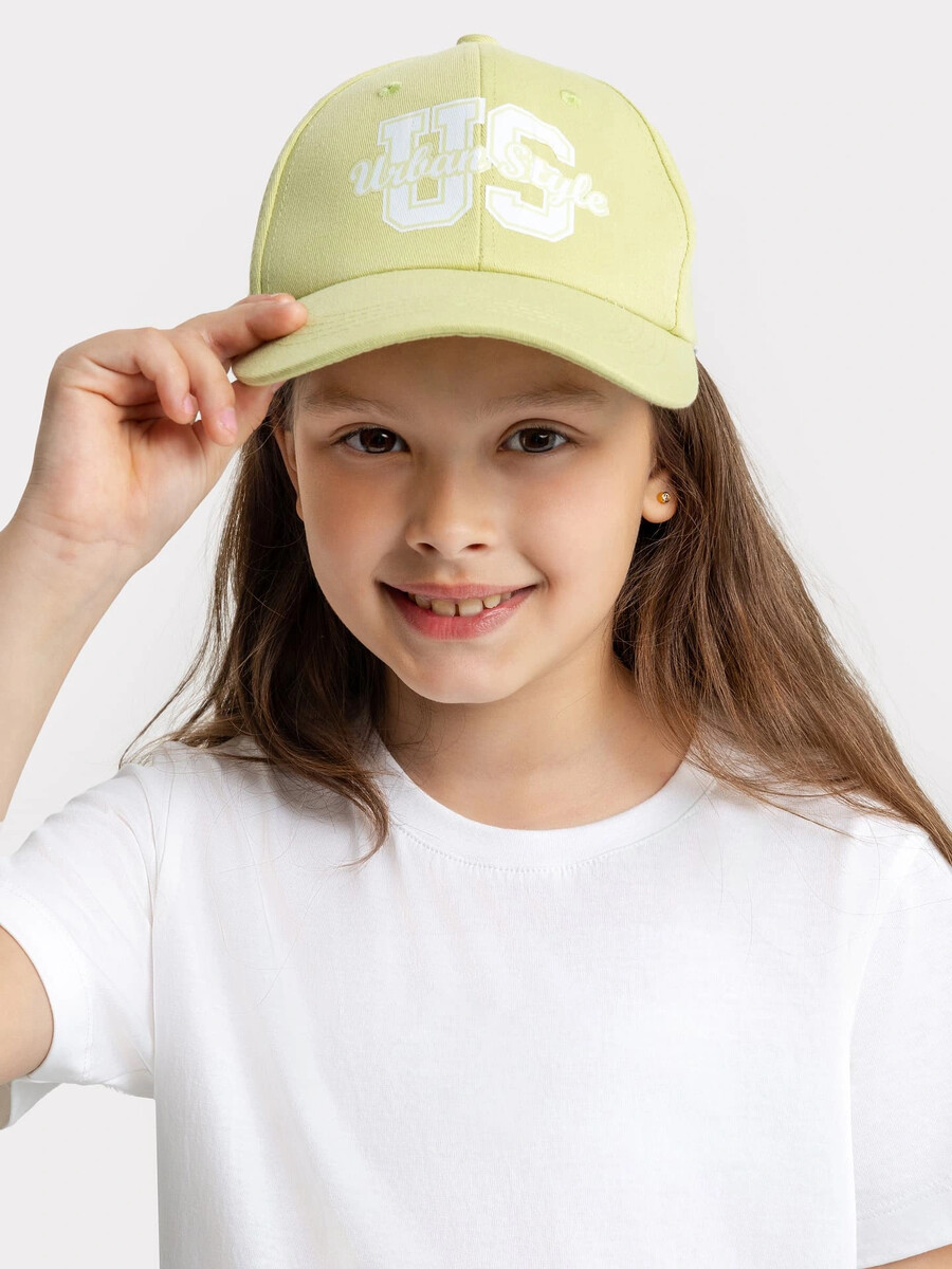 фото Бейсболка детская для девочек зеленая с печатью mark formelle