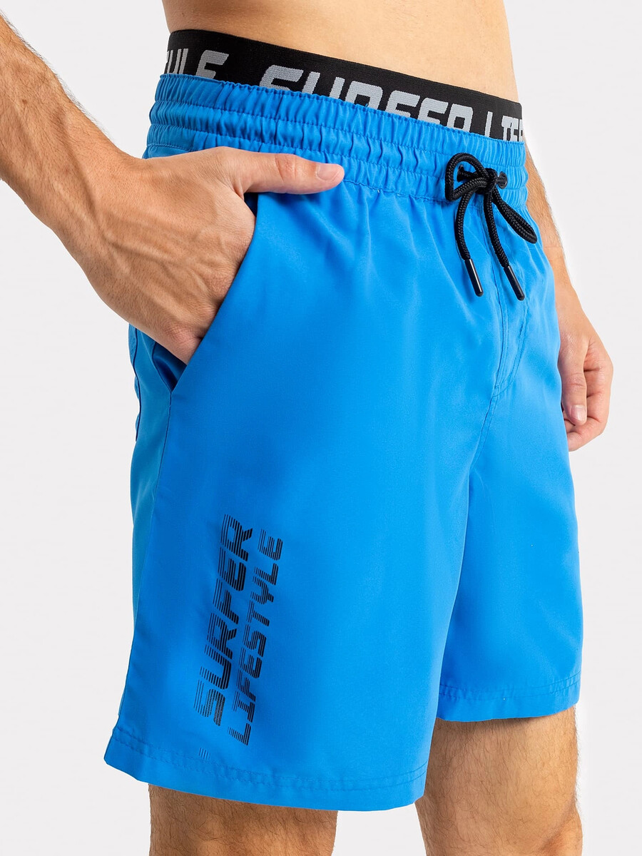 фото Шорты мужские спортивные для купания в синем цвете mark formelle