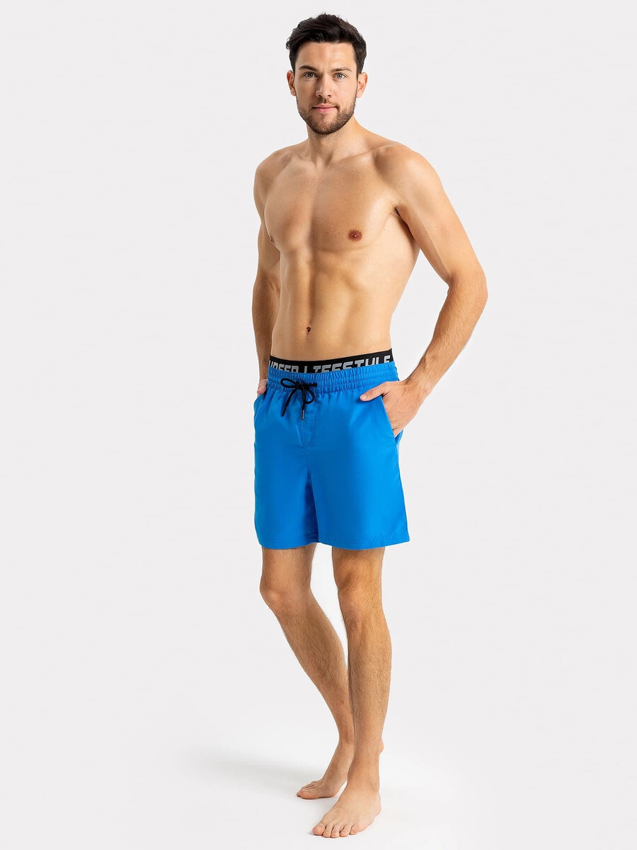 фото Шорты мужские спортивные для купания в синем цвете mark formelle