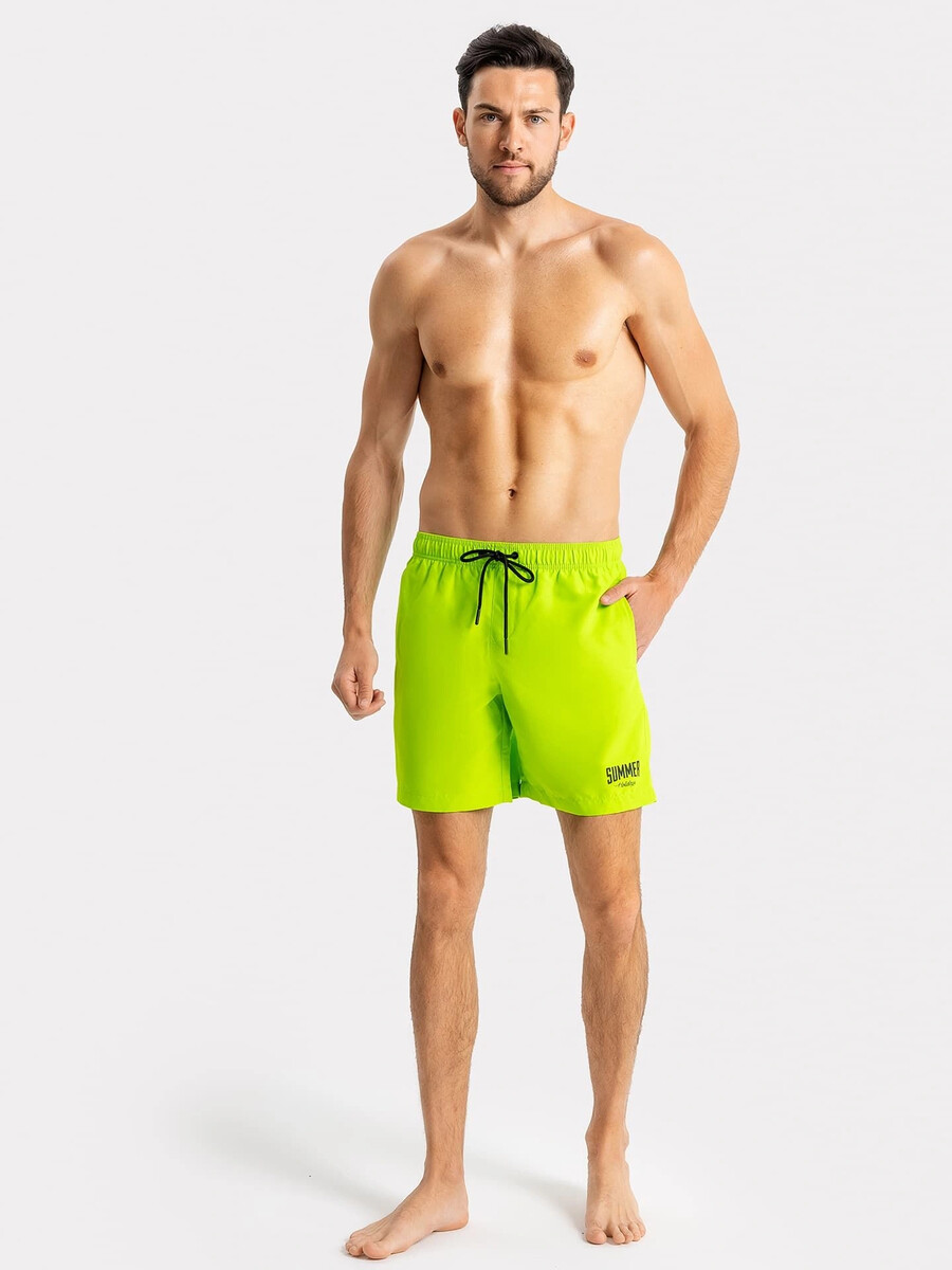 фото Шорты мужские спортивные для купания в зеленом цвете mark formelle