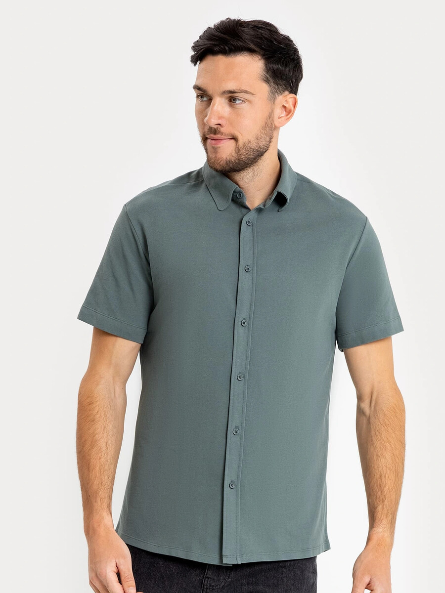 Мужская рубашка в темно-зеленом цвете Mark Formelle