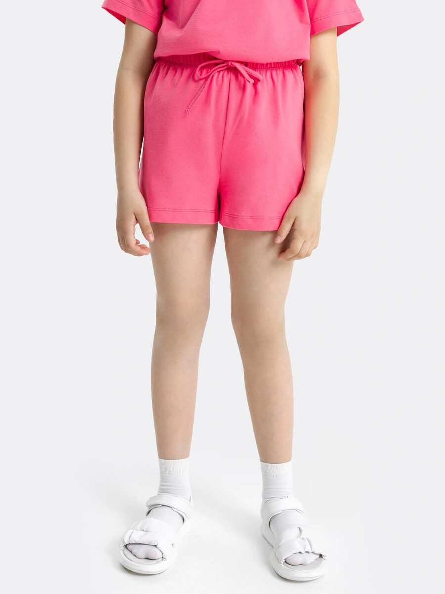 фото Шорты для девочек розового цвета со шнуровкой mark formelle