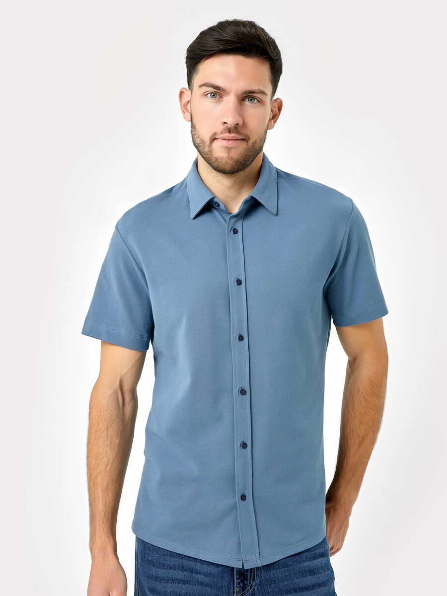 Мужская рубашка синего цвета Mark Formelle