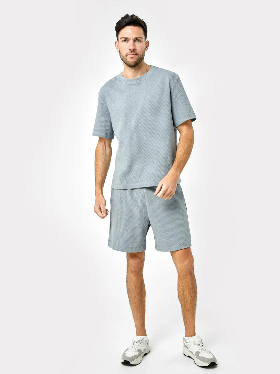 Комплект хлопковый мужской (футболка, шорты) дезодорант спрей мужской для мужчин arko crystal антибактериальный 150 мл