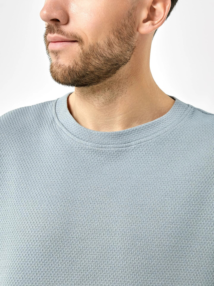 Комплект хлопковый мужской (футболка, шорты) Mark Formelle, цвет стальной 07625466 - фото 4