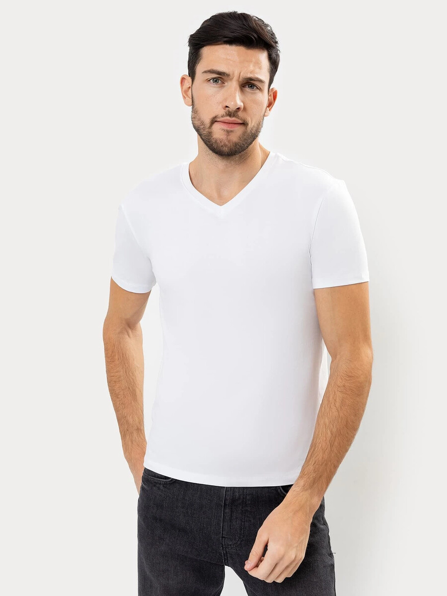 Футболка мужская белая однотонная футболка мужская ea7 t shirt белый
