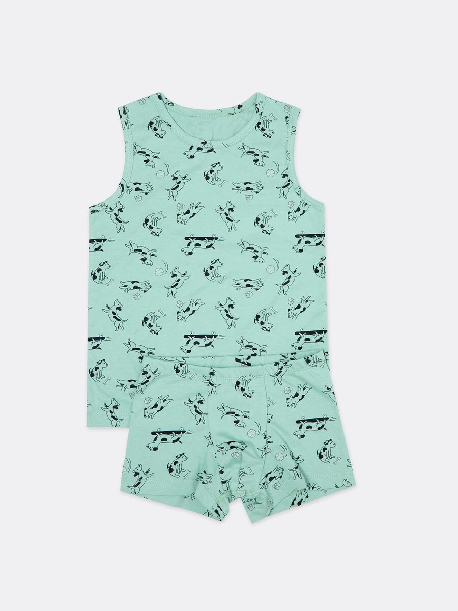 Комплект бельевой для мальчиков (майка и трусы) playtoday комплект для девочки майка футболка и шорты 12221007