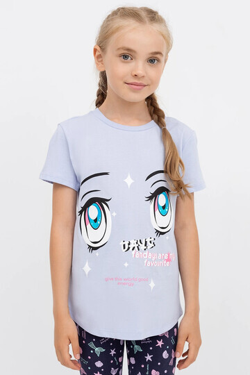 Хлопковая футболка для девочек