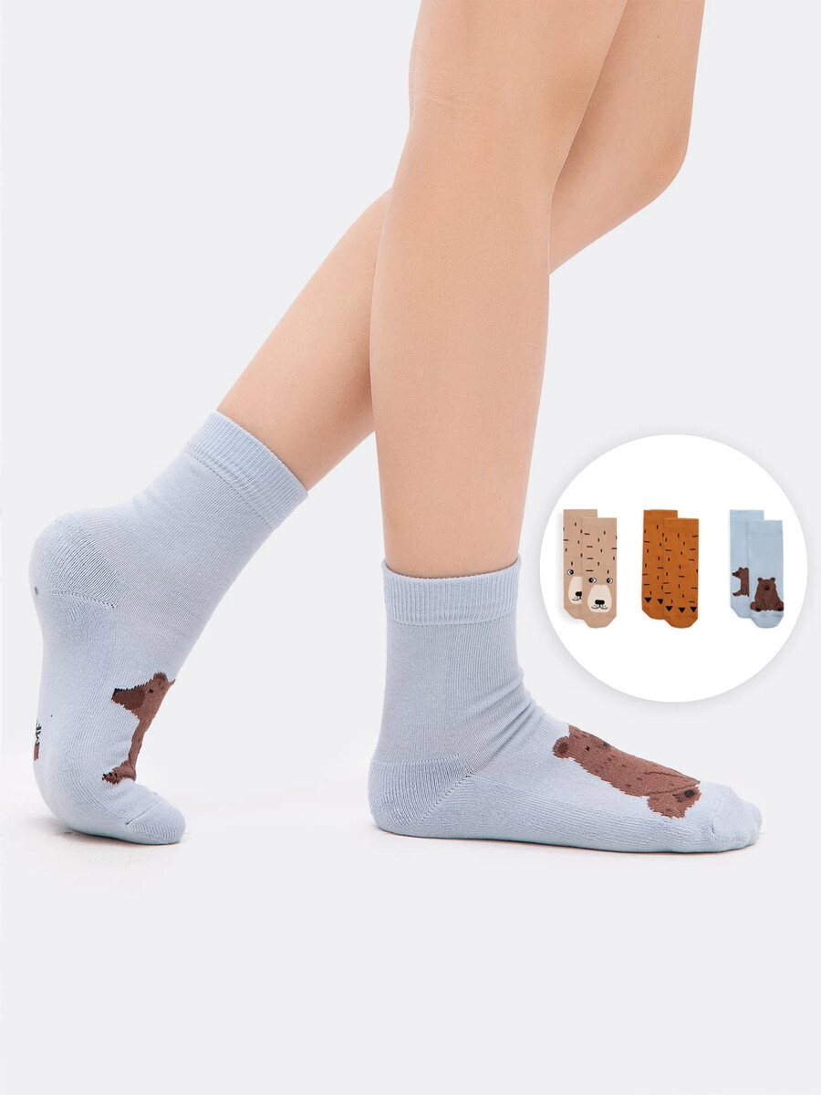Высокие детские носки мультипак (3 пары) носки детские wilson 2 пары серый