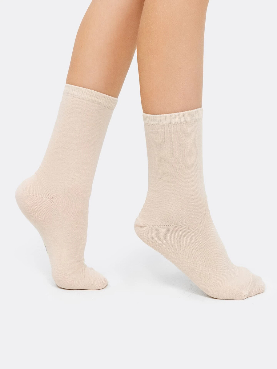 Детские высокие носки нюдового оттенка носки детские эра горошки 40