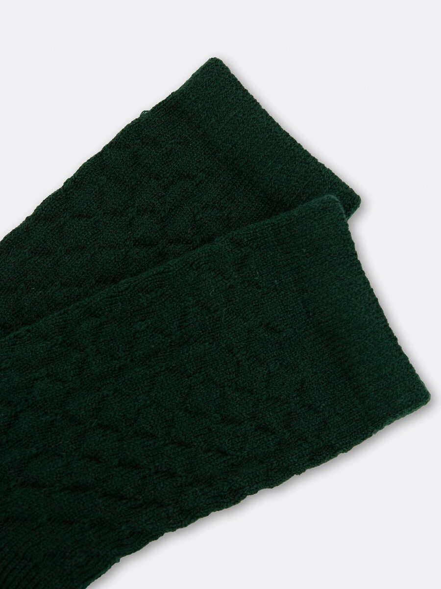 фото Высокие женские шерстяные носки нефритового цвета mark formelle