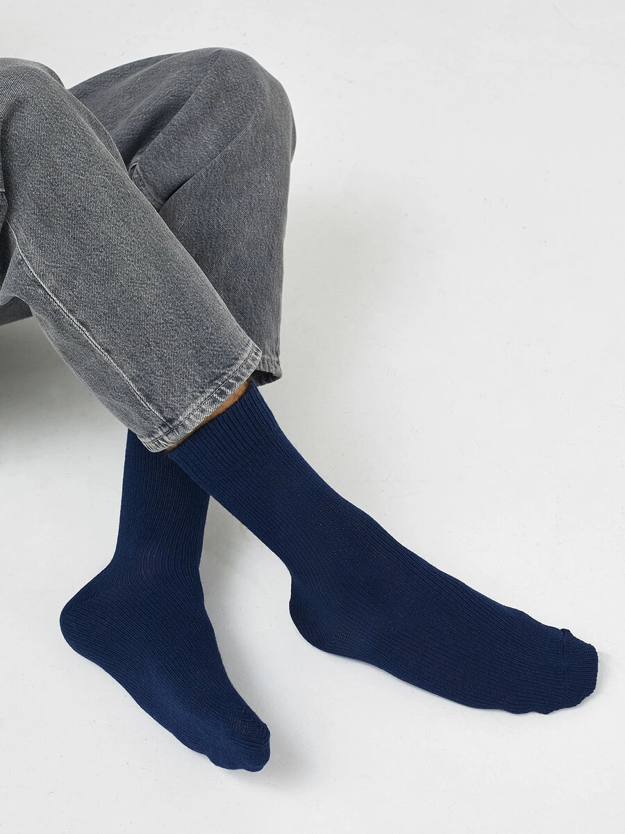 Мужские высокие носки с шерстью в оттенке