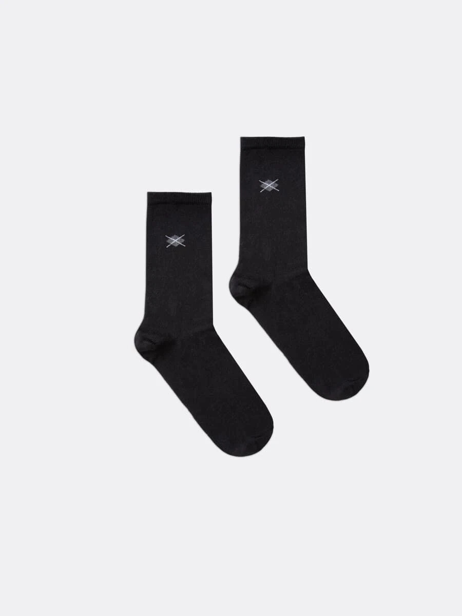Детские носки с миниатюрным ромбиком Mark Formelle, цвет черный 07627388 - фото 1