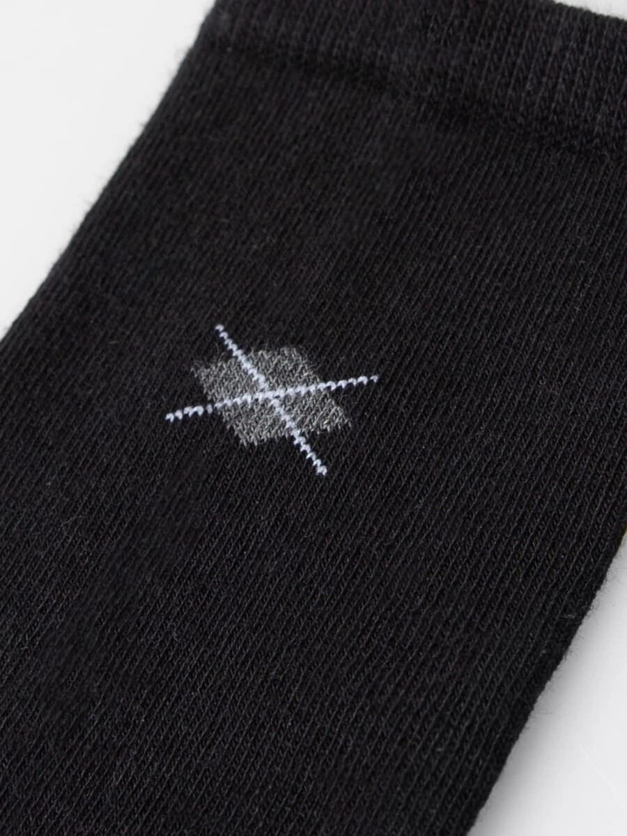 Детские носки с миниатюрным ромбиком Mark Formelle, цвет черный 07627388 - фото 3