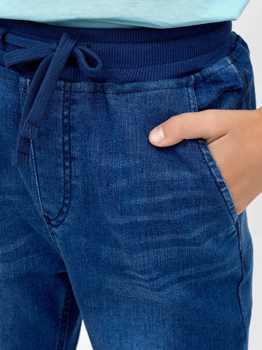 фото Прямые джинсы синего цвета для мальчиков mark formelle