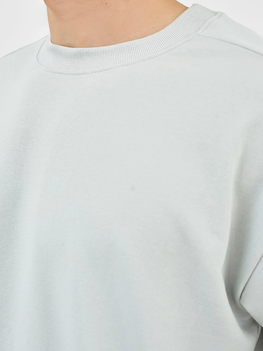 Однотонный свободный комплект (футболка и шорты) Mark Formelle, цвет мятный 07627623 - фото 3