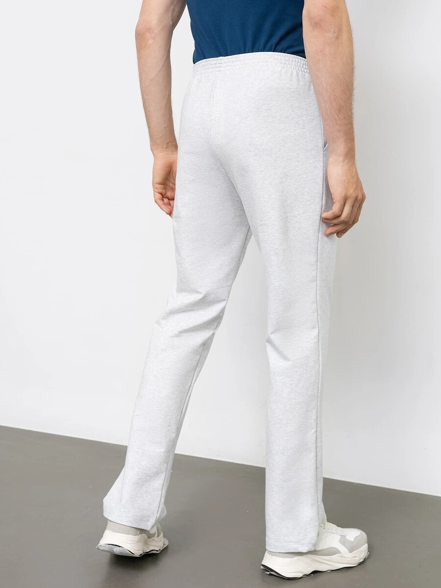 Свободные однотонные брюки Mark Formelle, цвет серый меланж 4425b 07627861 - фото 3