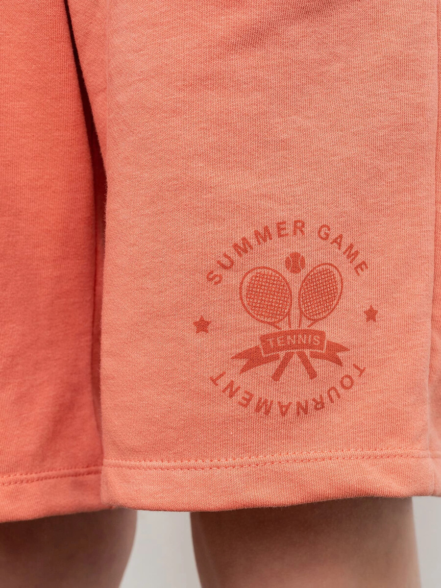 Свободные шорты для мальчиков Mark Formelle, цвет оранжевый +печать 07627890 - фото 5