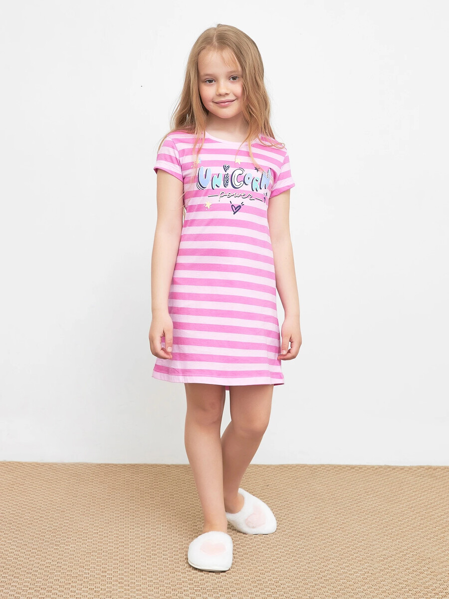 Хлопковая ночная сорочка для девочек ночная сорочка мастридия серо розовая