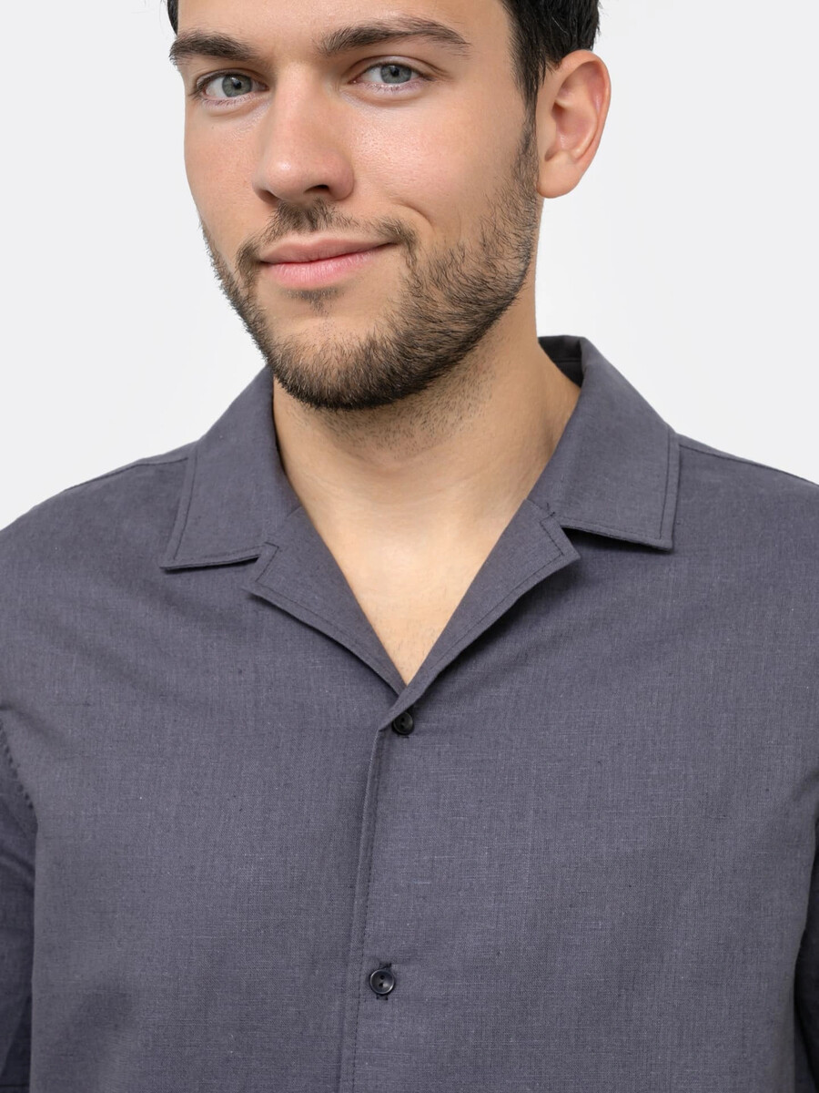 фото Мужская рубашка из премиального льна mark formelle
