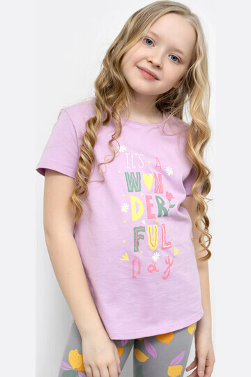 Хлопковая футболка для девочек