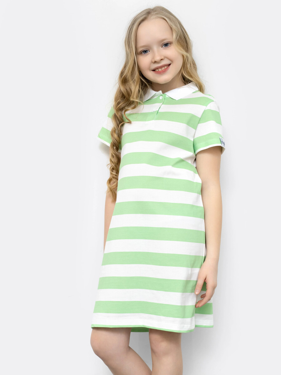 фото Хлопковое платье-футболка для девочек mark formelle