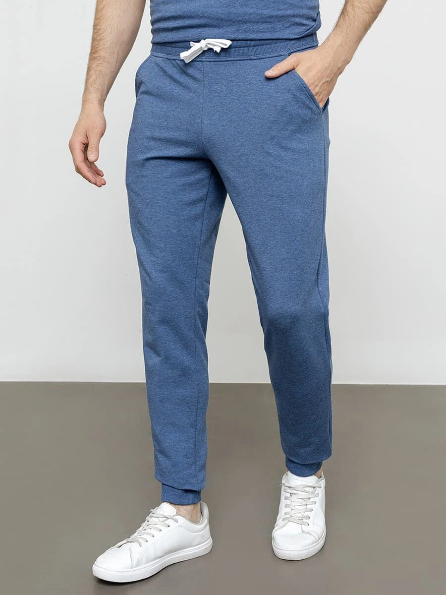 Мужские брюки для дома и отдыха Mark Formelle, цвет джинсовый меланж 5548g 07628010 - фото 2