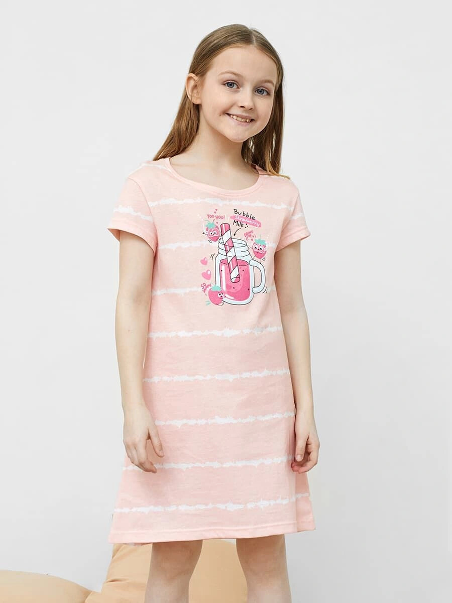 Сорочка ночная для девочек Mark Formelle, цвет бело-персиковые волны 07628091 - фото 2