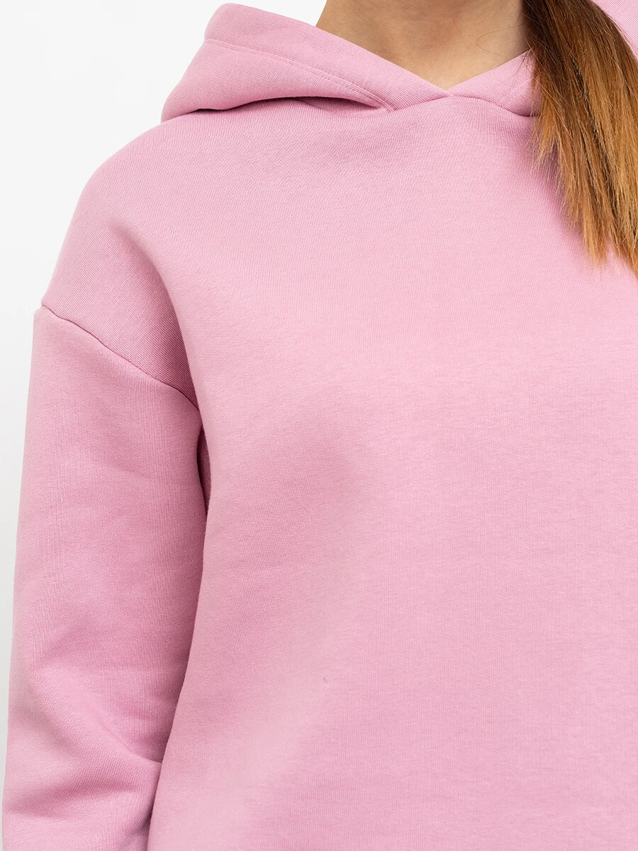 фото Укороченное худи женское в лиловом цвете mark formelle