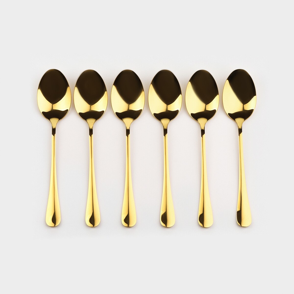 фото Набор столовых приборов из нержавеющей стали magistro milo, 24 предмета, в яйце, с ершиком для посуды, цвет золотой