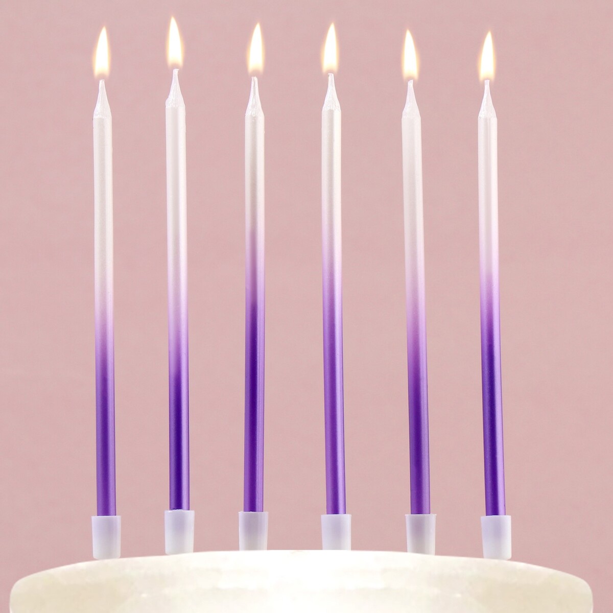 Свечи для торта фитиль с держателем двойной для свечи дерево 1х8 см