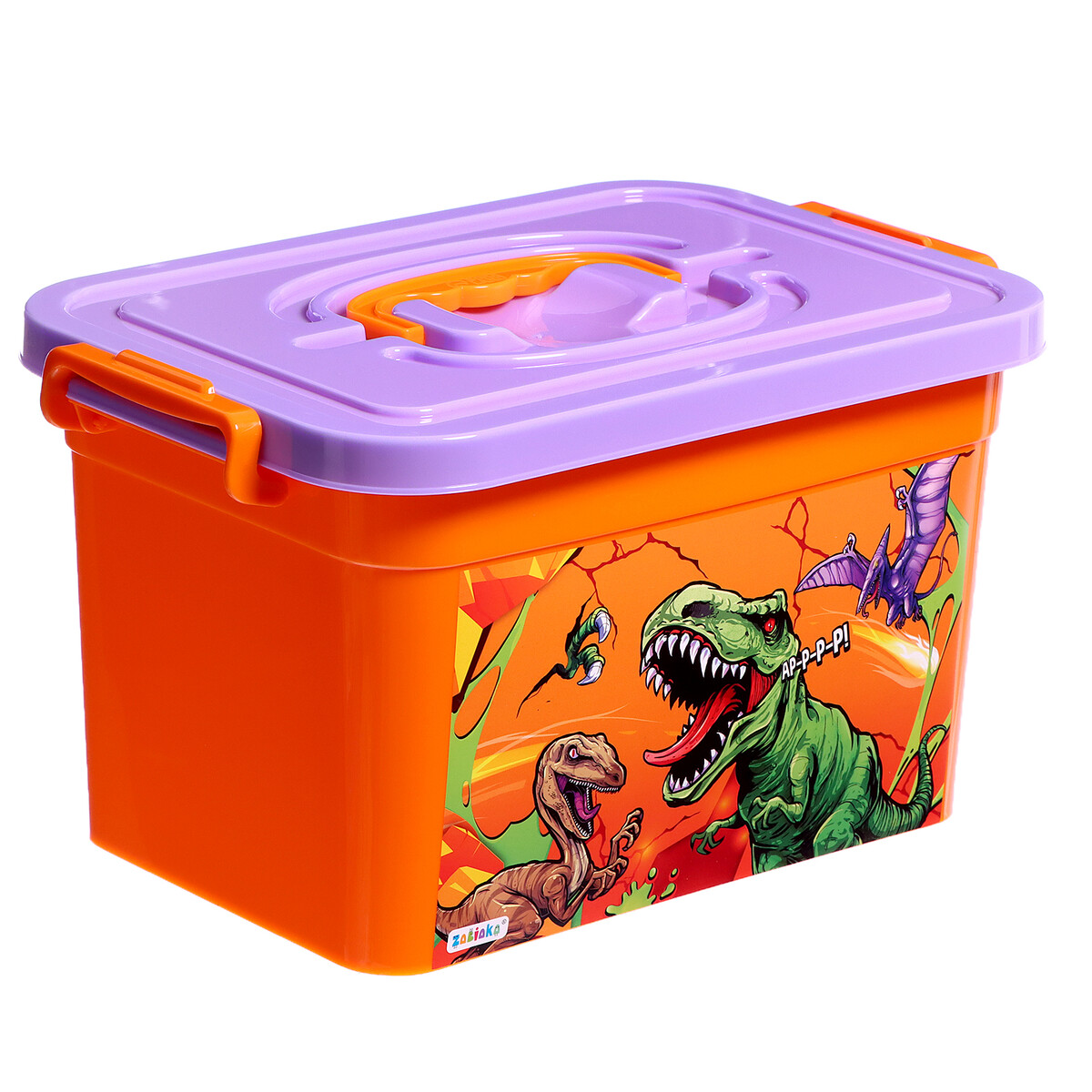 Ящик для хранения игрушек ящик для хранения с крышкой 50 л 53×38×30 см прозрачный