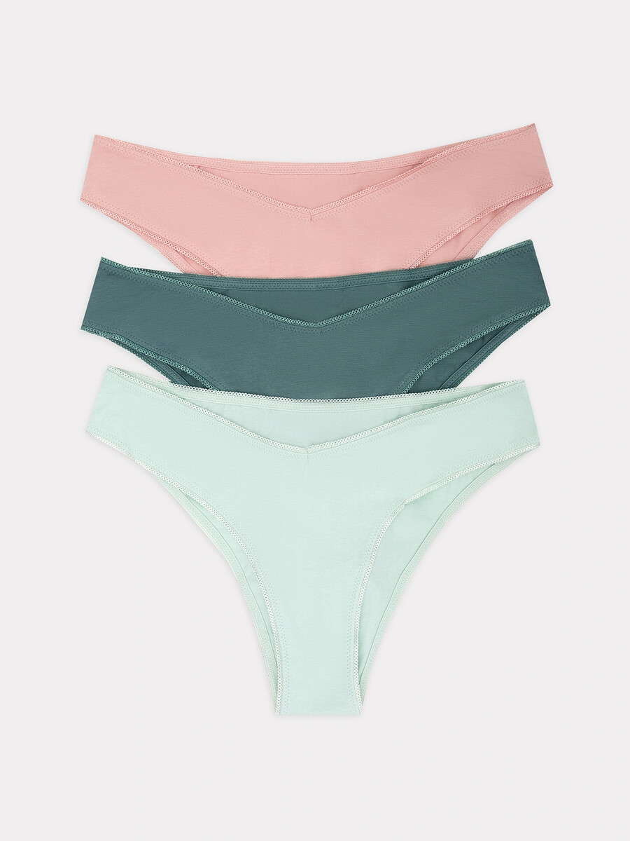 фото Трусы женские бразилиана мультипак (3 шт.) mark formelle