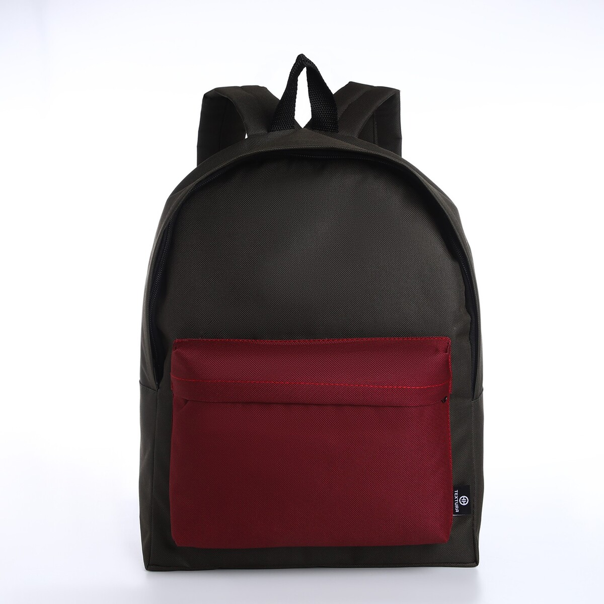 Спортивный рюкзак из текстиля на молнии textura, 20 литров, цвет хаки/бордовый pixel bag рюкзак с led дисплеем pixel plus red line бордовый