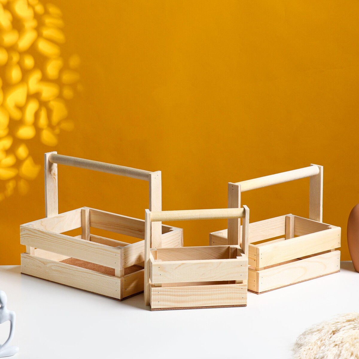 Набор кашпо деревянных подарочных набор деревянных пазлов baby