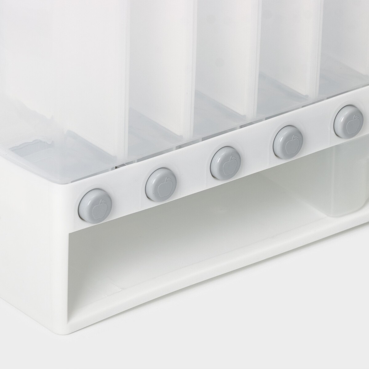 фото Органайзер для сыпучих продуктов с 6 ячейками, 39×14,5×32 см, цвет белый no brand