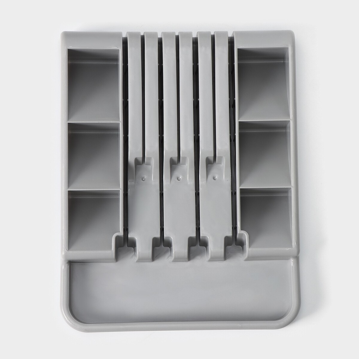 фото Лоток для столовых приборов и ножей, 30×23,5×5см, цвет серый no brand