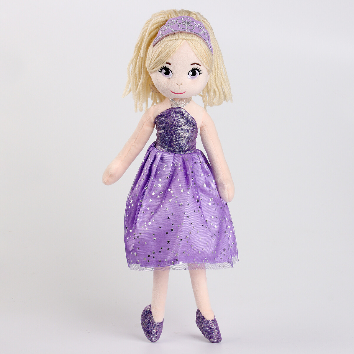 Мягкая игрушка платье для девочек в фиолетовом оттенке