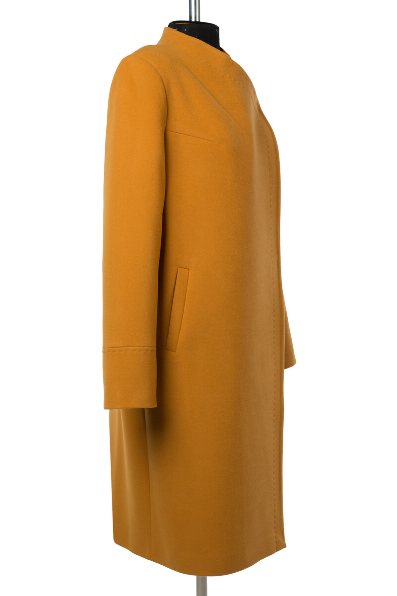 Пальто женское демисезонное EL PODIO, размер 44, цвет горчичный 07739493 - фото 2
