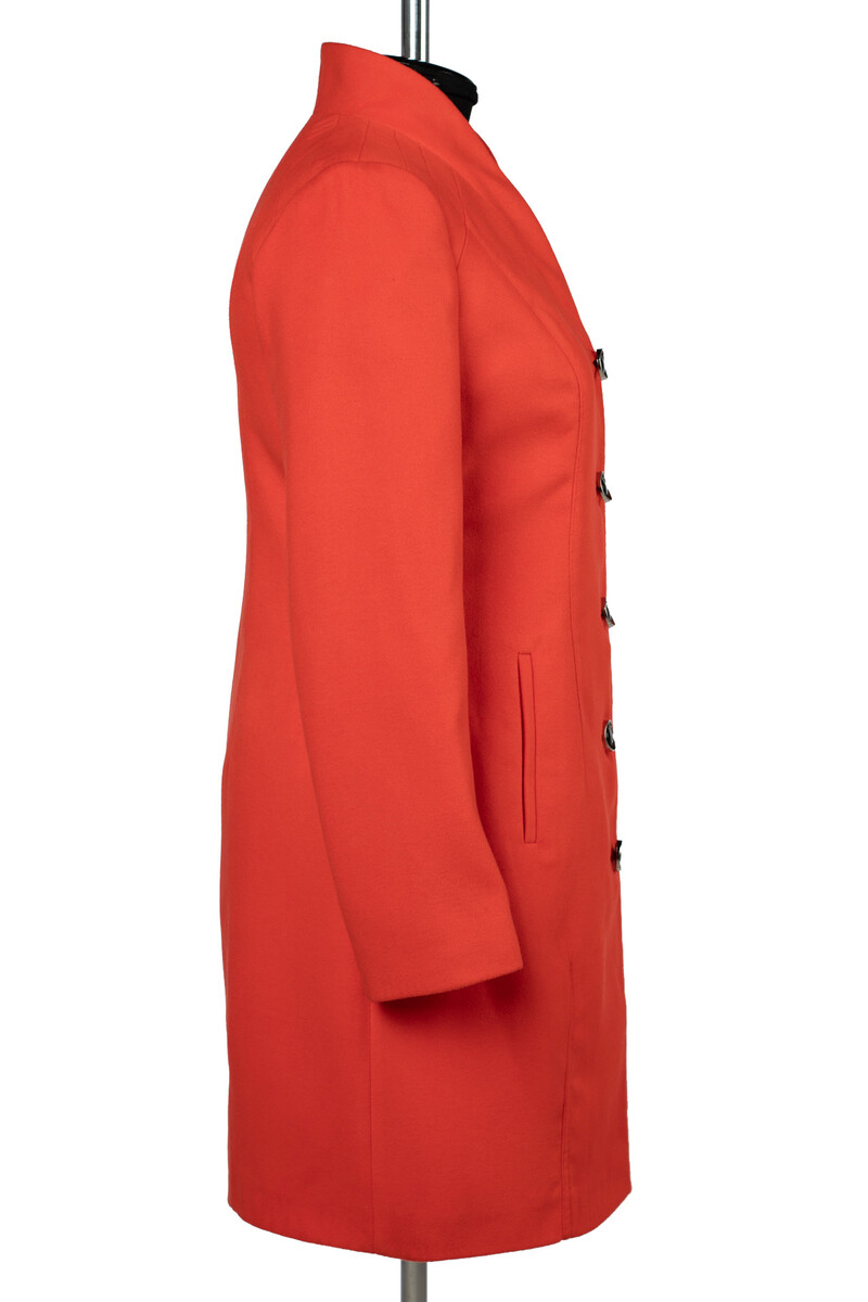 Пальто женское демисезонное EL PODIO, размер 50, цвет коралл 07739510 - фото 3