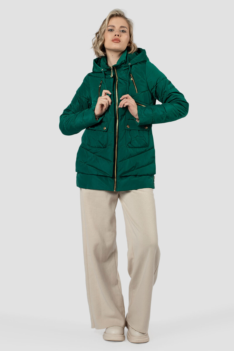 Куртка демисезонная (синтепон 150) EL PODIO, размер 42, цвет зеленый 07739587 - фото 1