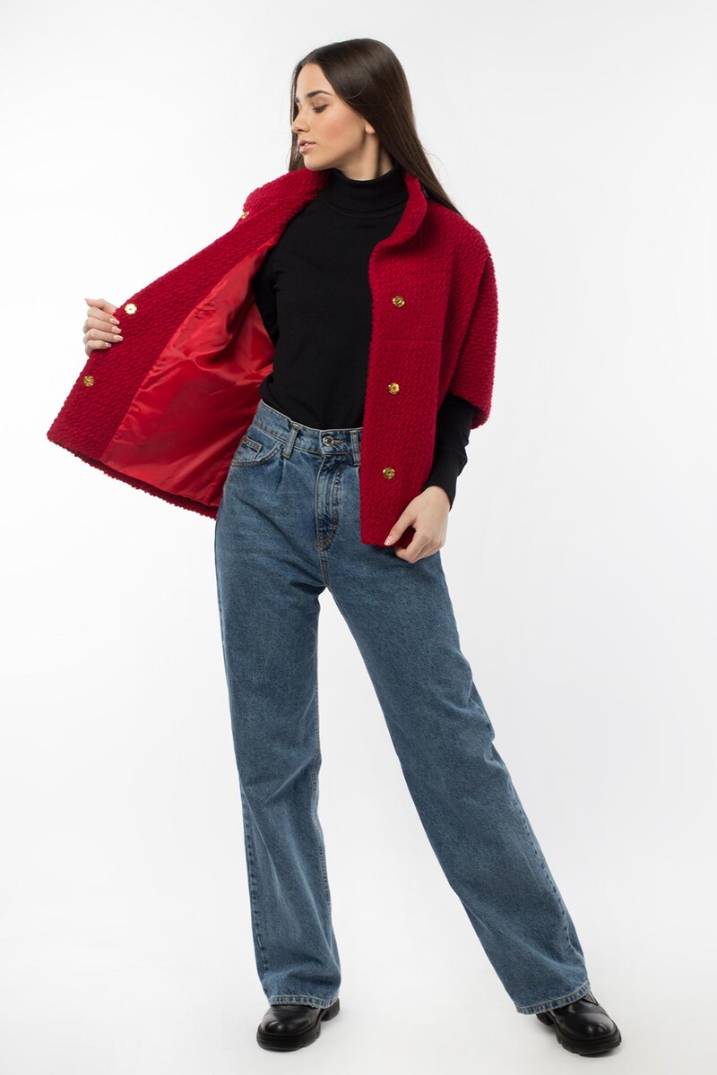 Пальто женское демисезонное EL PODIO, размер 42, цвет красный 07739629 - фото 1