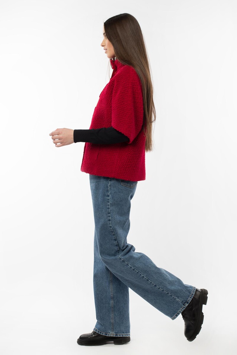 Пальто женское демисезонное EL PODIO, размер 42, цвет красный 07739629 - фото 4