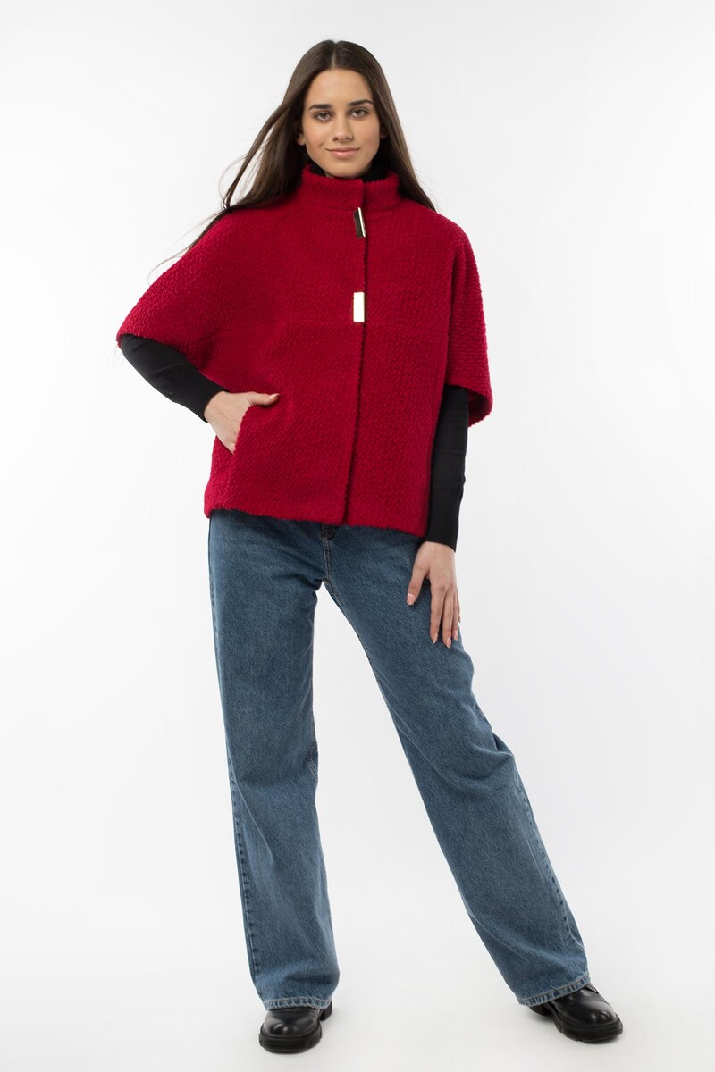 Пальто женское демисезонное EL PODIO, размер 42, цвет красный 07739629 - фото 5